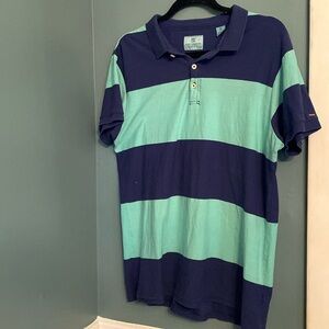 Scotch & Soda men’s polo - rugby stripe - large - 100% cotton